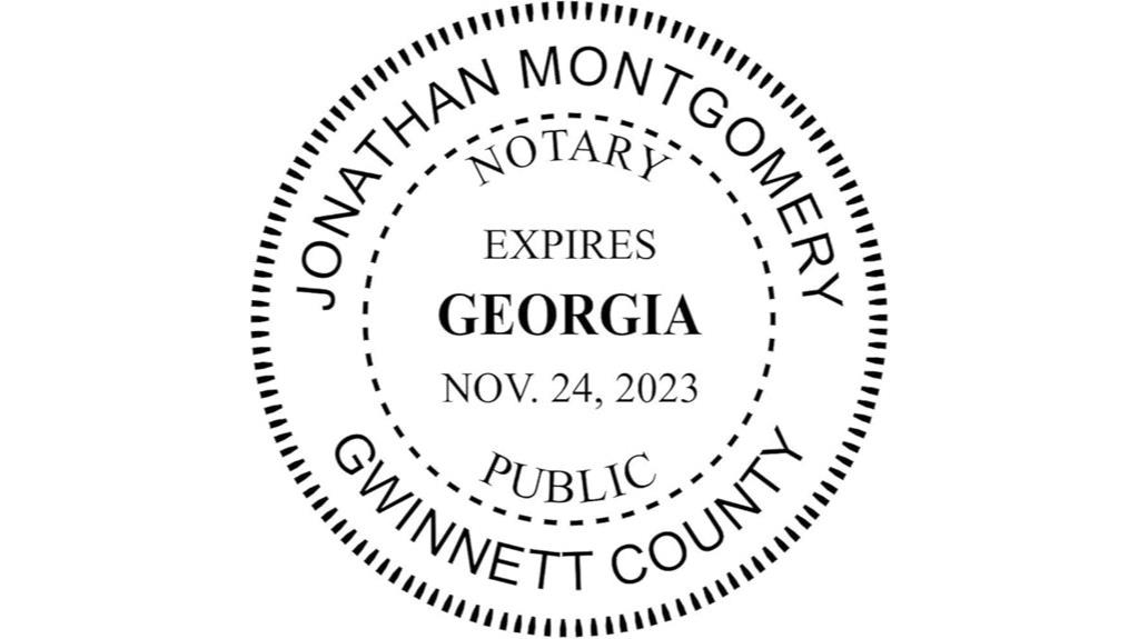 georgia state notary seal