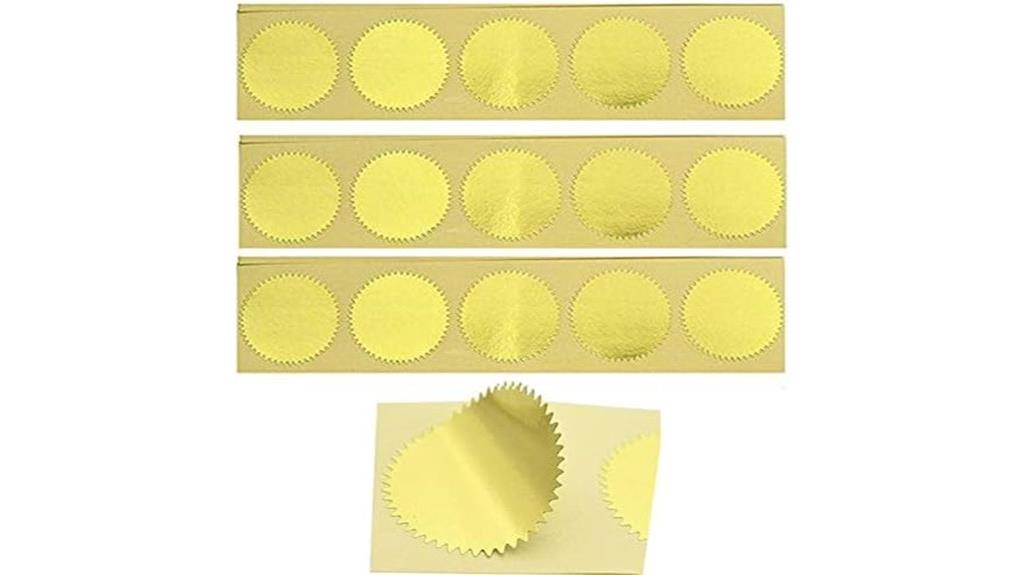 gold vintage seal set
