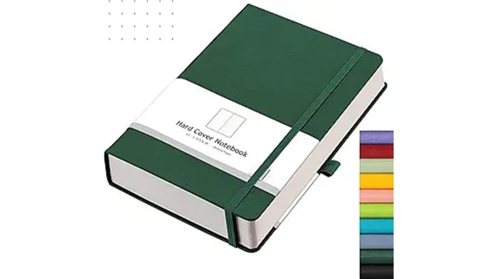 green a5 dotted journal