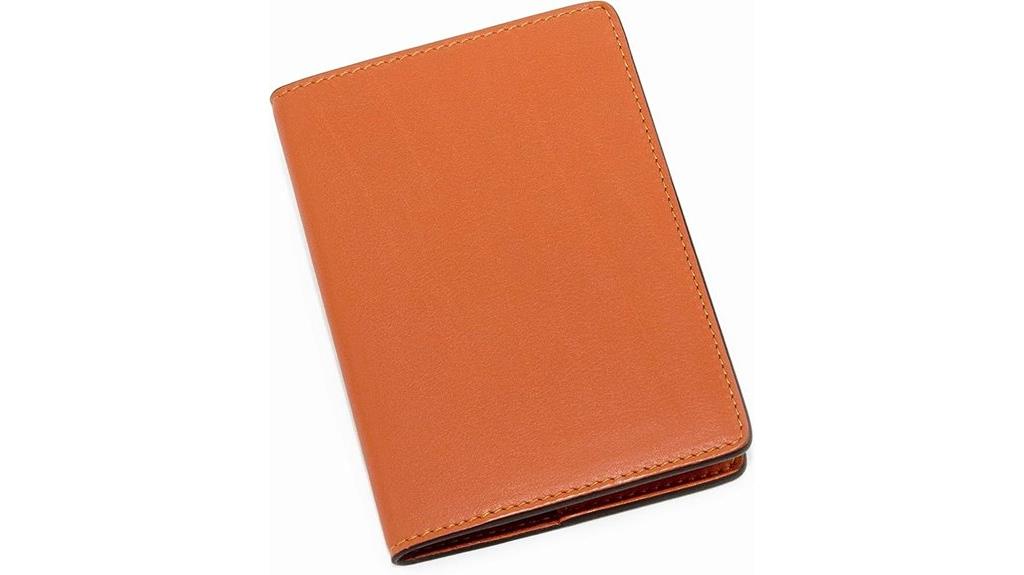 handmade italian leather passport cover