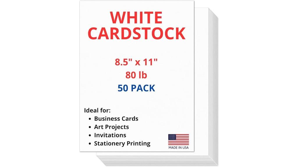 heavyweight white cardstock