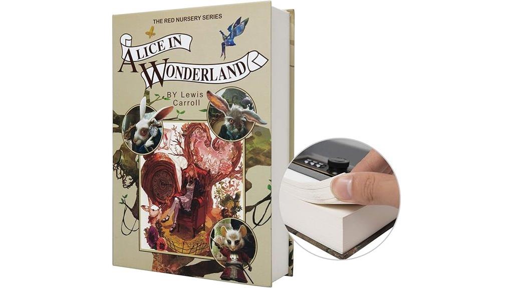hidden paper safe with lock