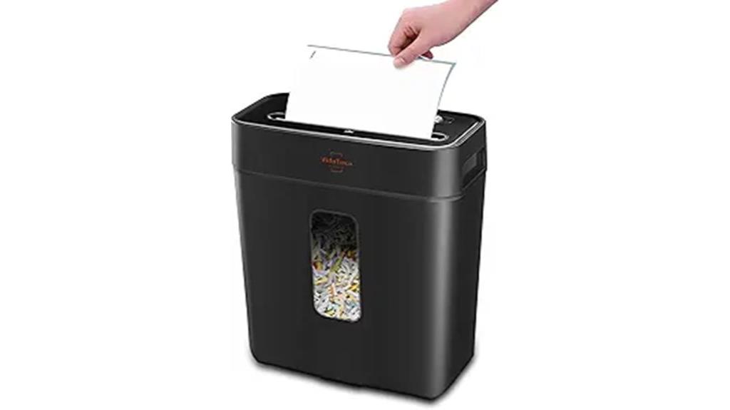 home 6 sheet cross cut shredder