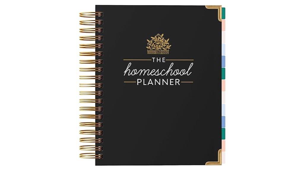 homeschool planner with tabs