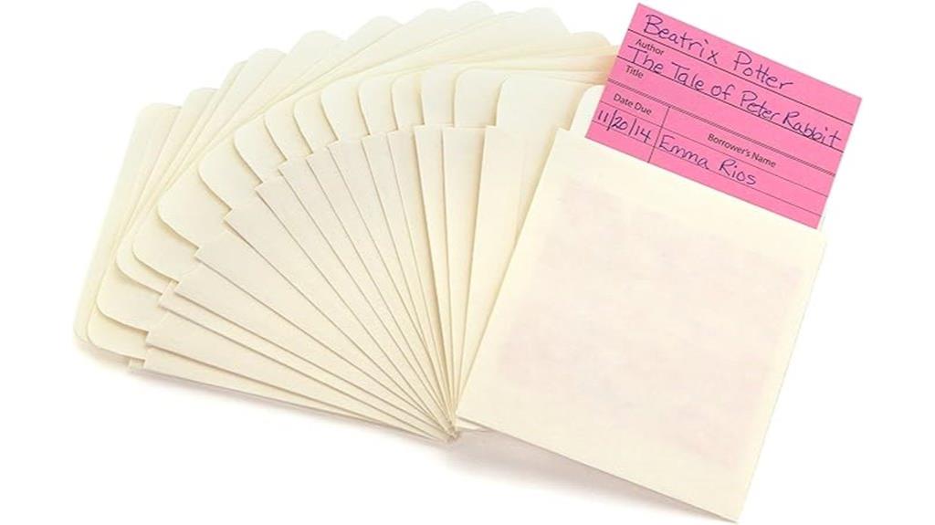 hygloss manila library pockets