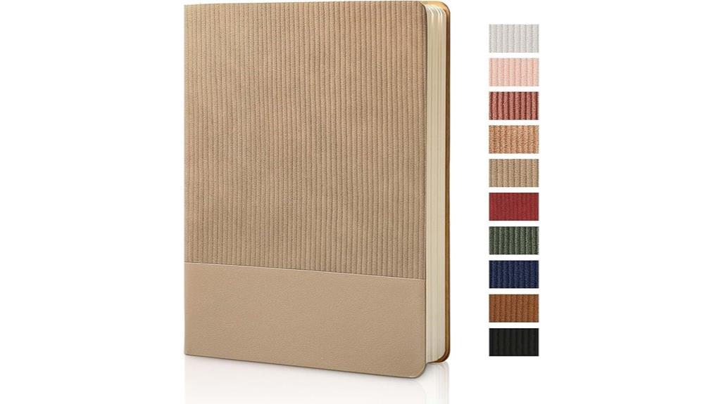 khaki a5 lined journal
