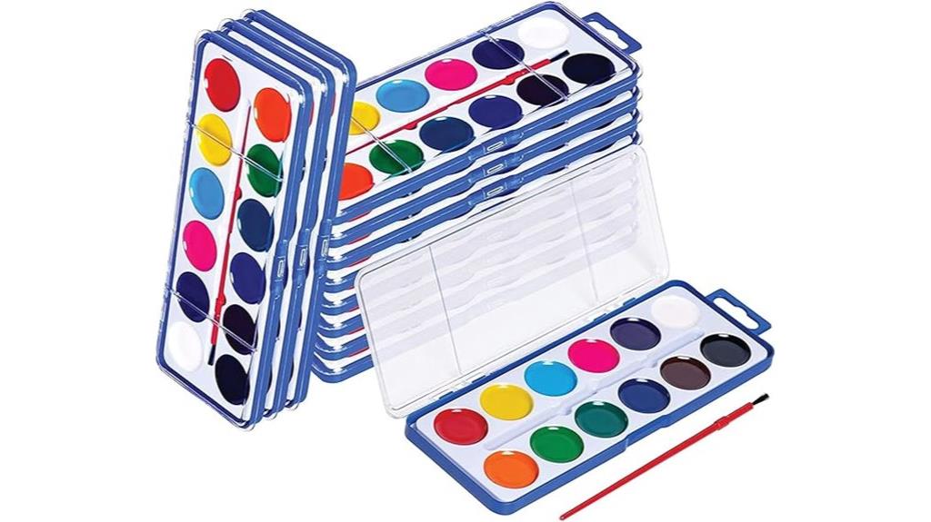 kids watercolor paint packs