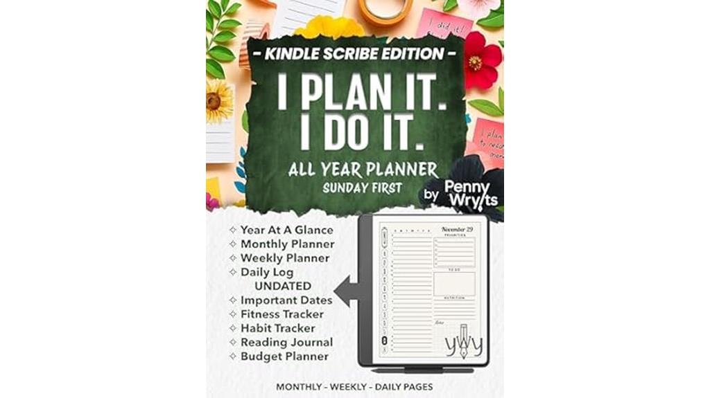 kindle scribe digital planner