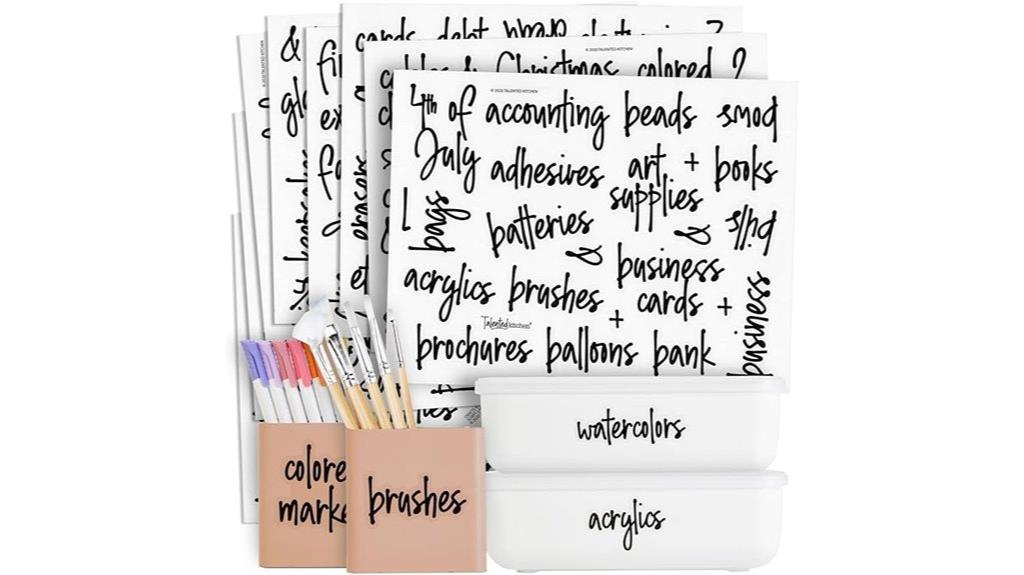 kitchen and office labels