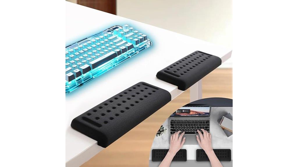 l shaped ergonomic wrist rest
