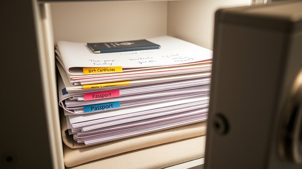 label and organize carefully