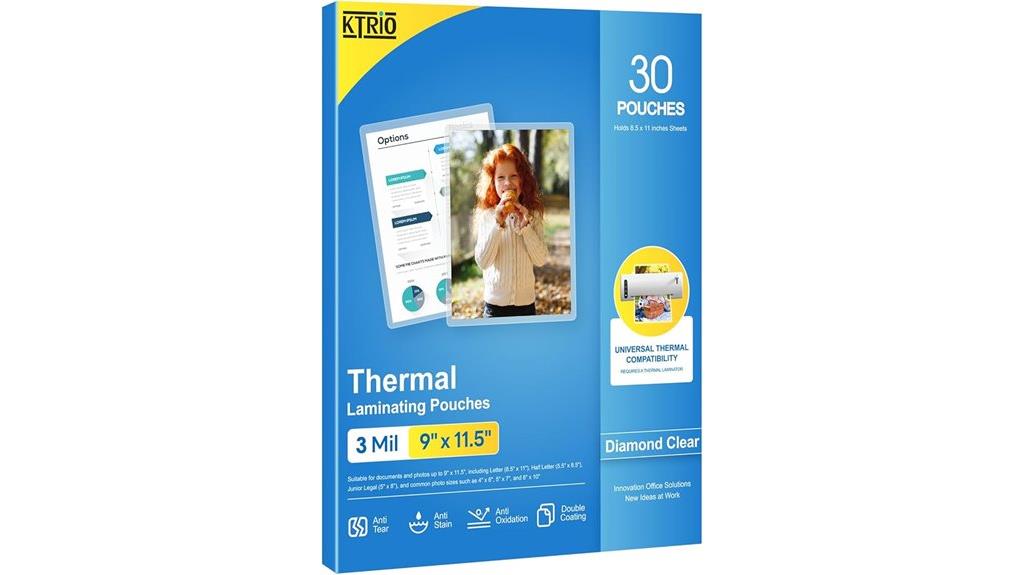 laminating sheets 30 pack