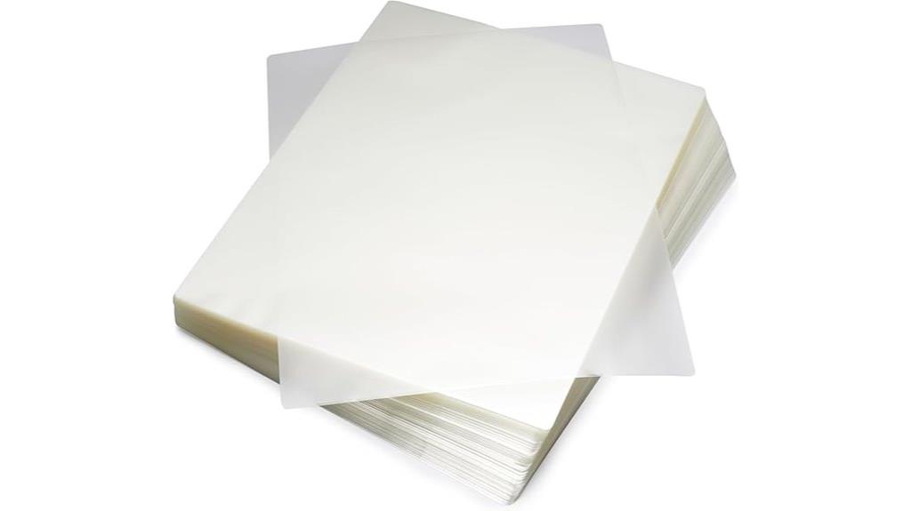 large 200 pack laminating sheets