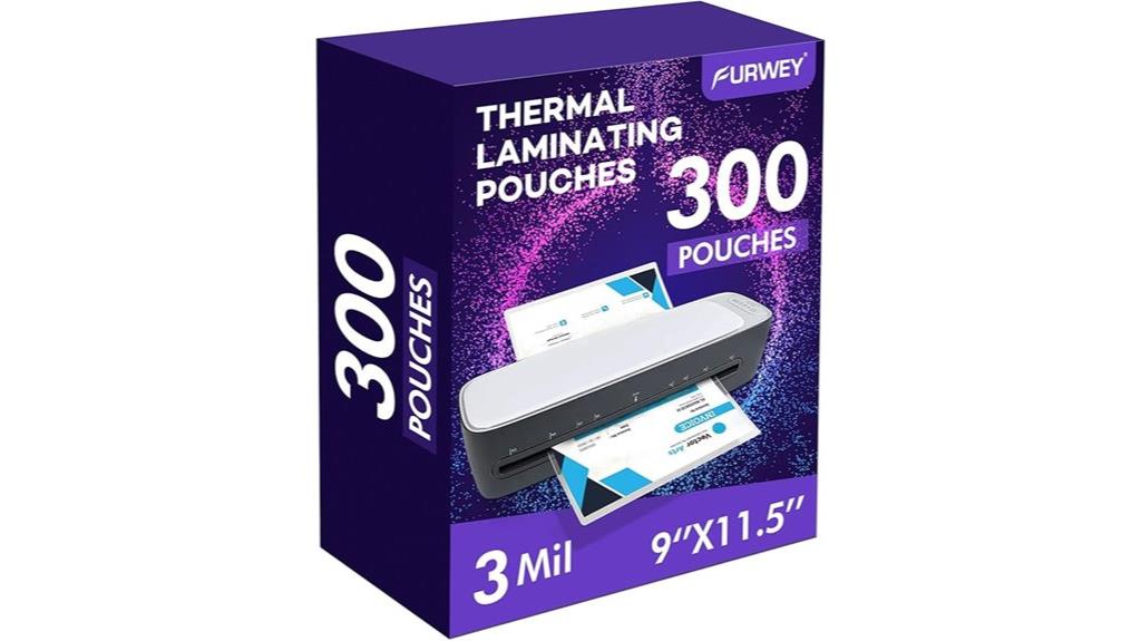 large 300 laminating sheets