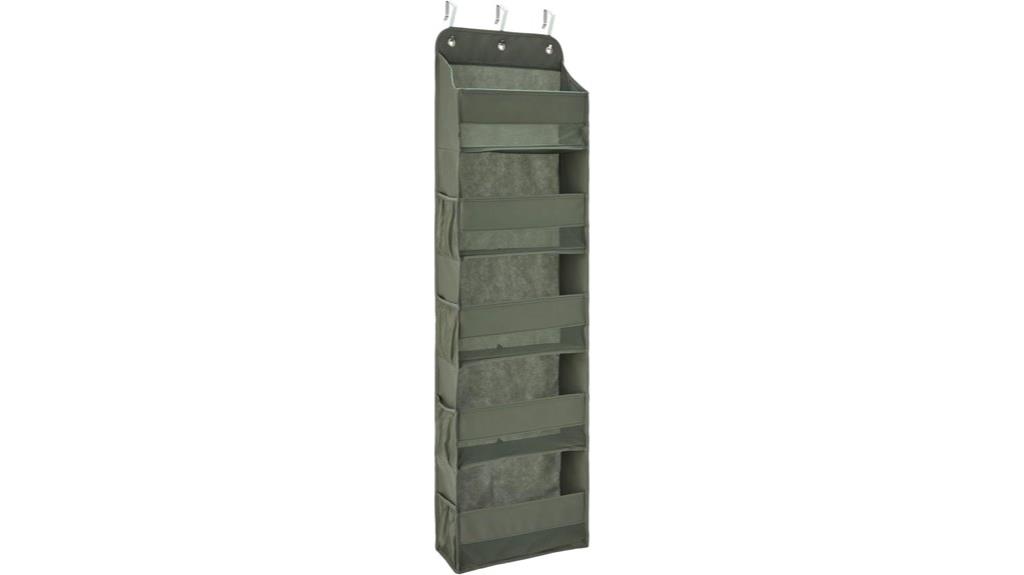 large charcoal overdoor organizer