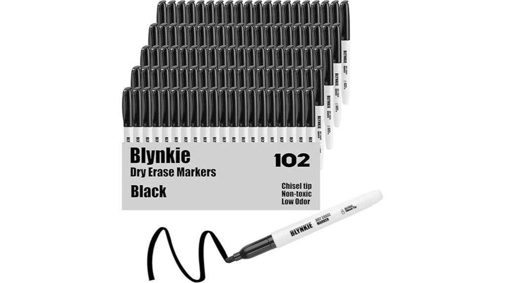 large pack of black markers
