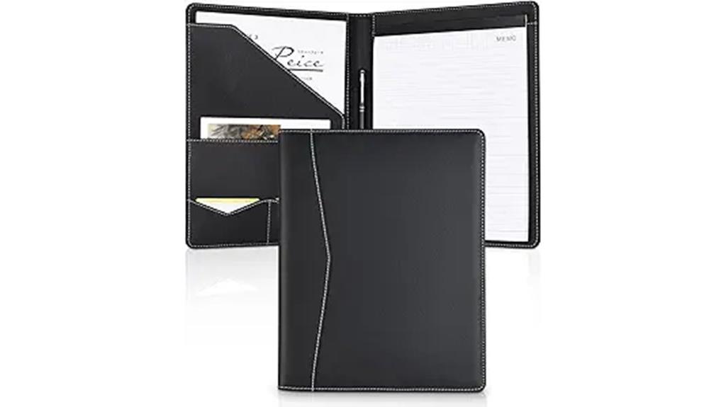 leather binder for documents