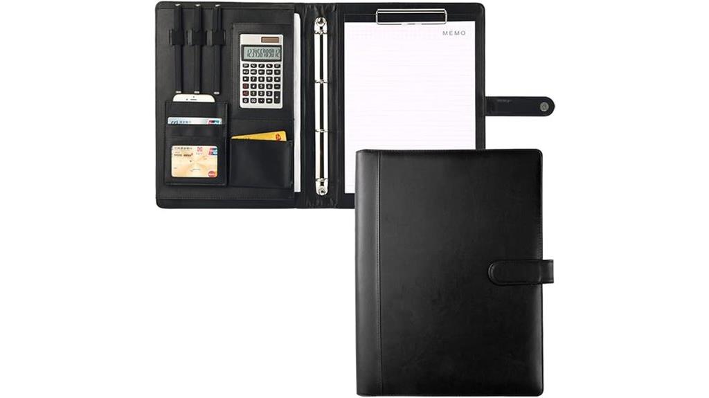 leather business notebook