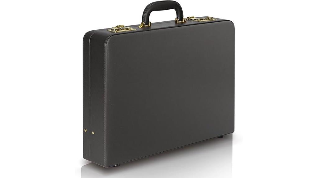 leather men s lock briefcase
