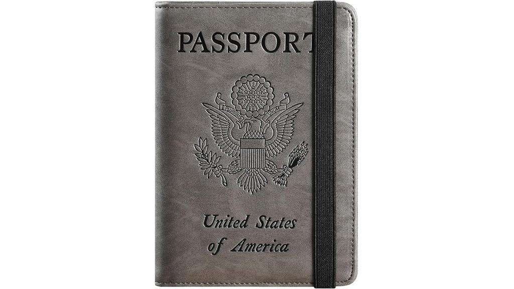 leather rfid passport wallet