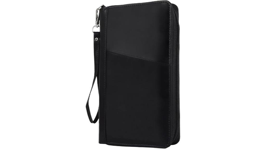 leather rfid passport wallet
