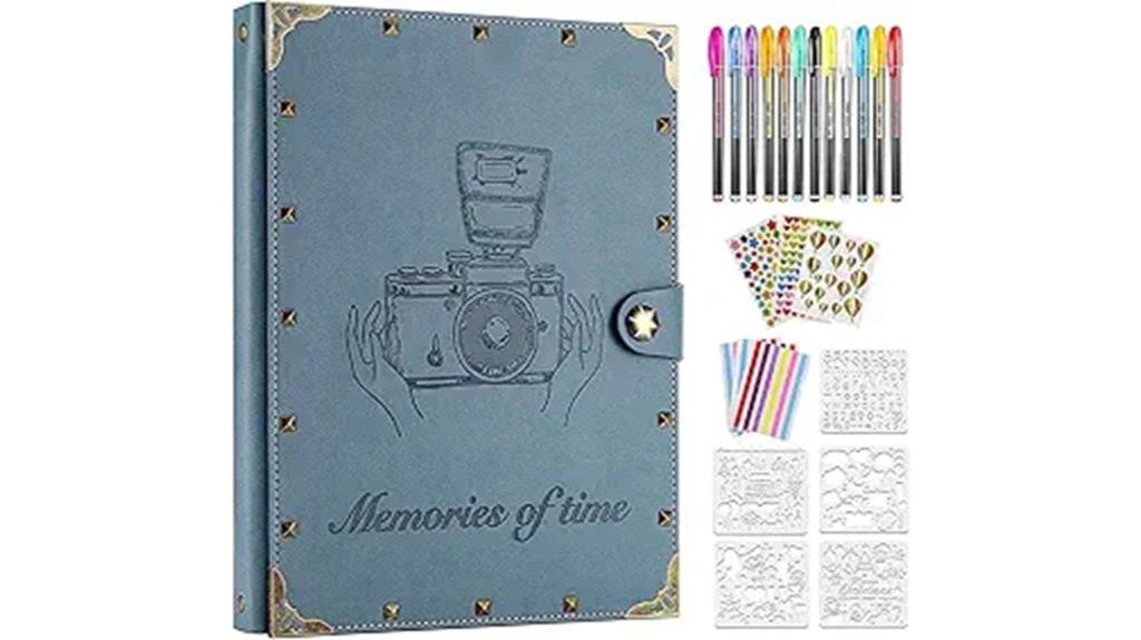 leather scrapbook 60 pages