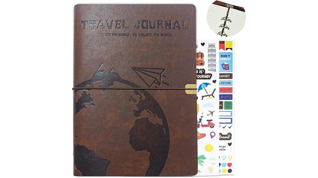 leather travel scrapbook