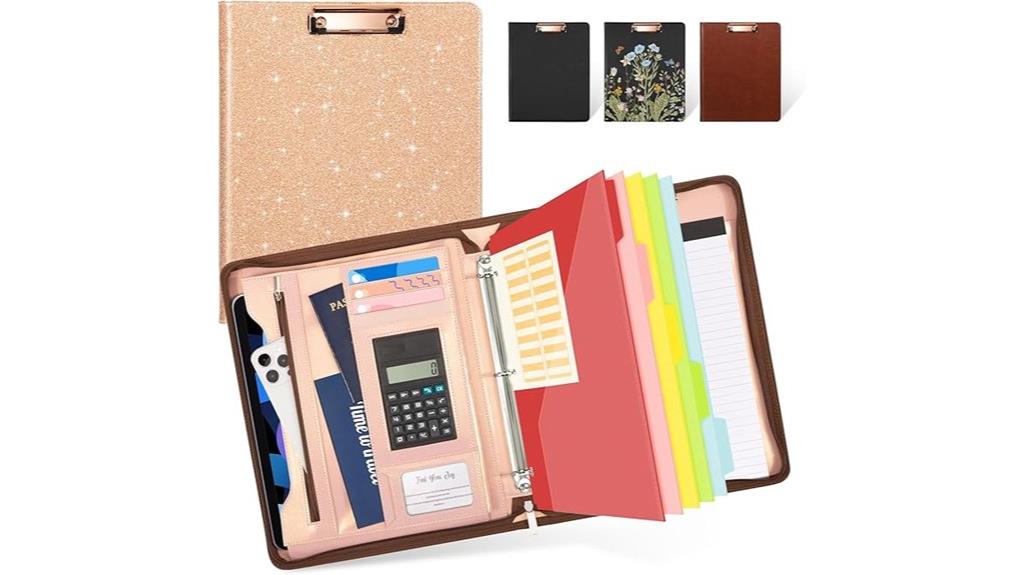 leather zipper tablet sleeve