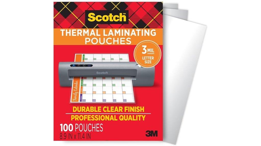 letter size lamination pouches