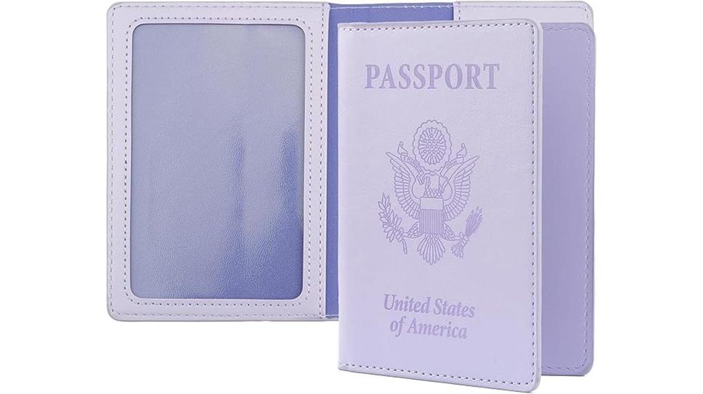 light purple passport wallet