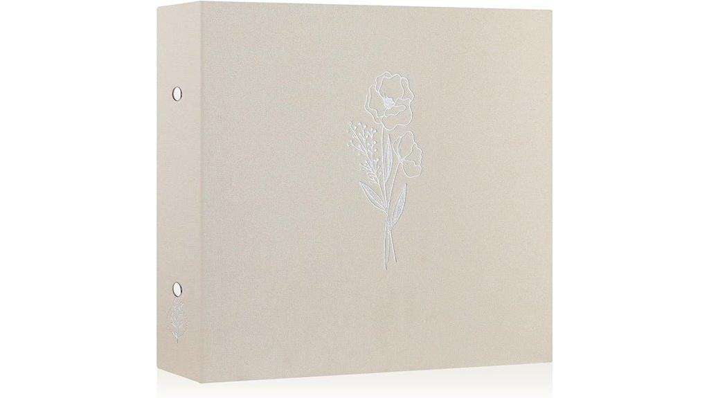 linen cover scrapbook album