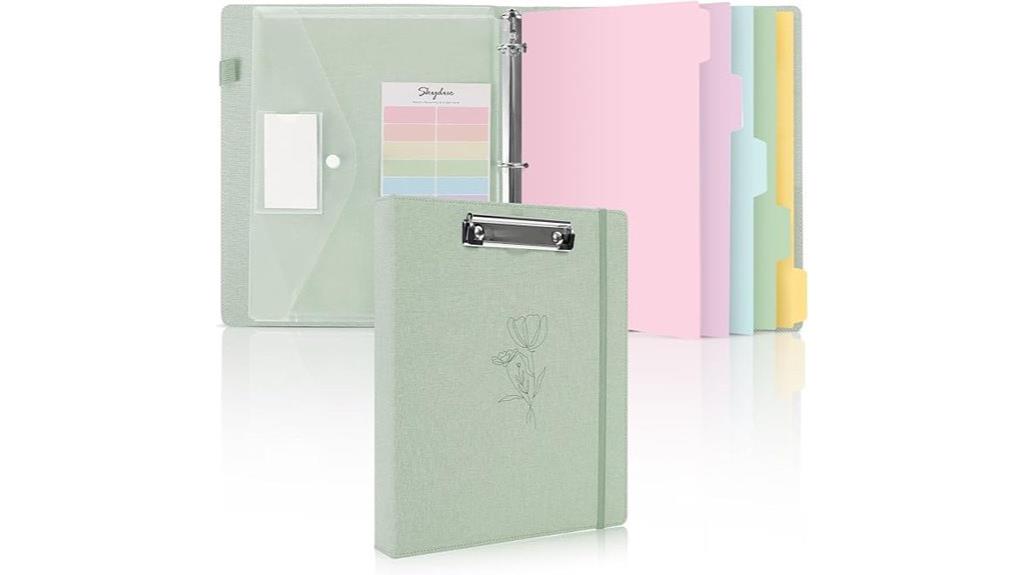 linen divider ring binder