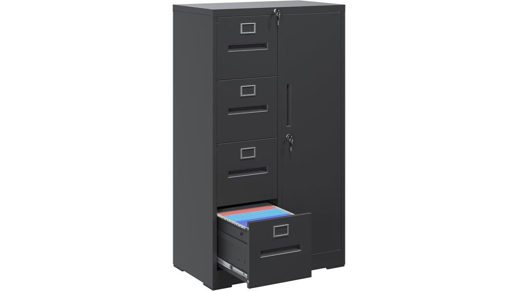 lockable four drawer cabinet