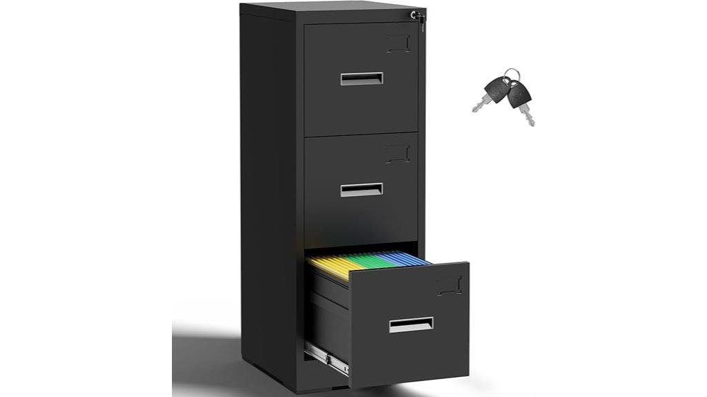 lockable metal file cabinet