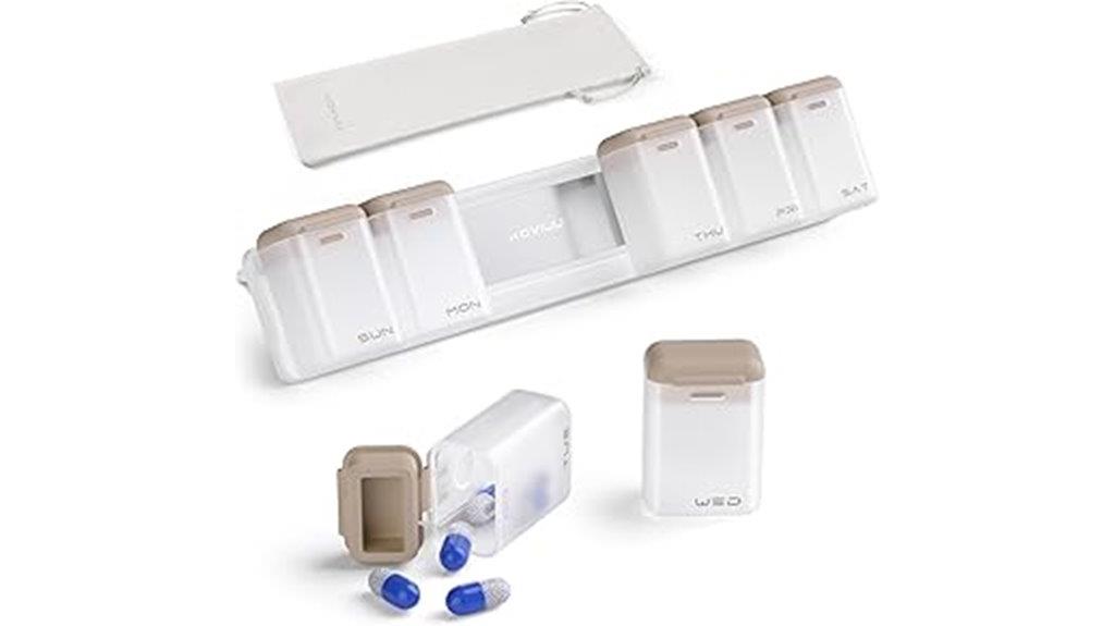 magnetic 7 day pill box