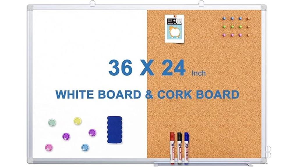 magnetic cork board combo