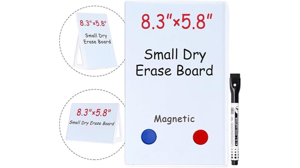 magnetic desktop whiteboard