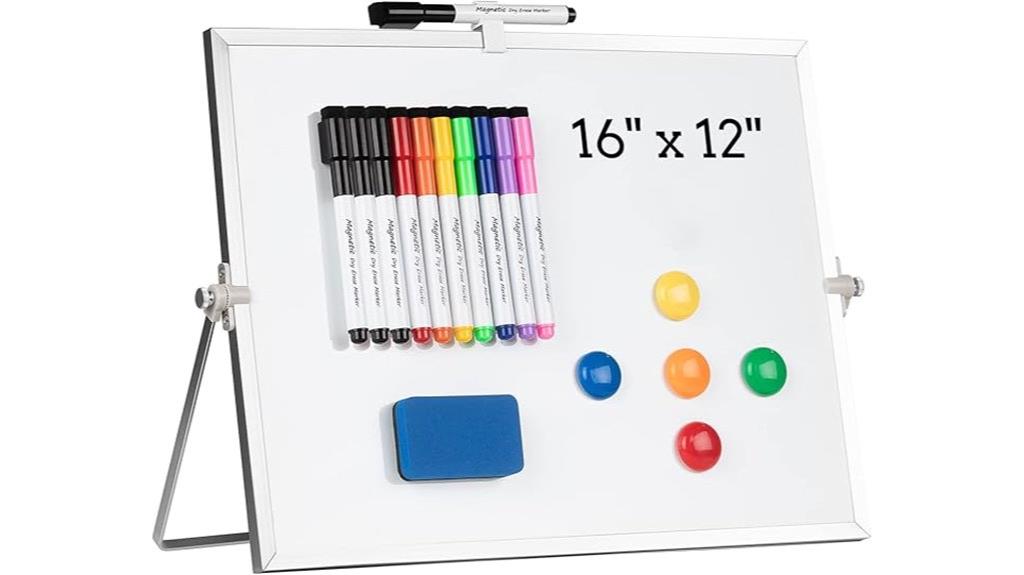 magnetic whiteboard with stand