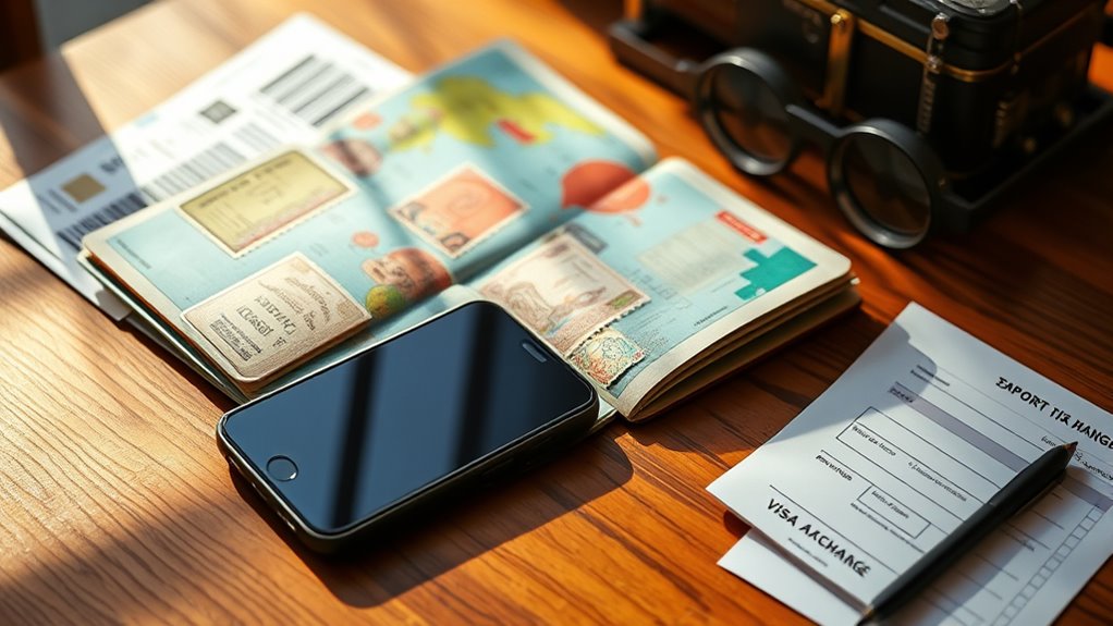 manage travel documents proactively