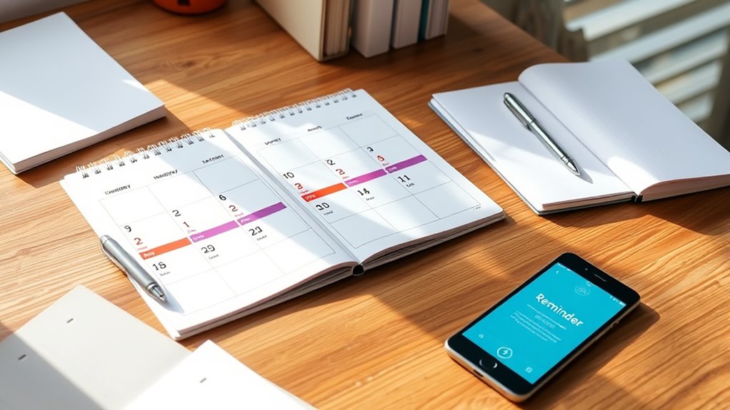 managing deadlines with calendars