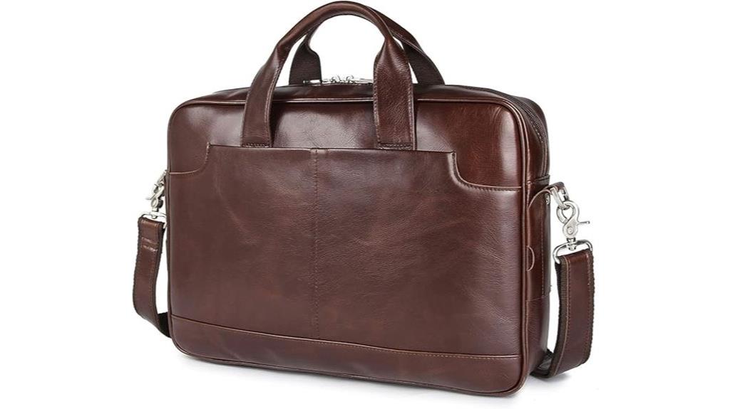 men s leather laptop briefcase