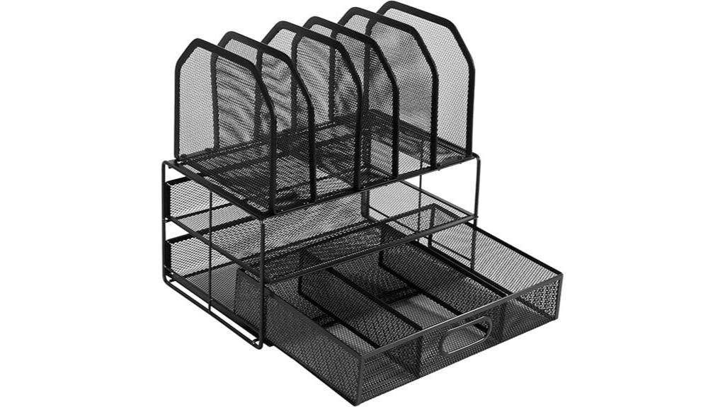 mesh desk organizer drawer