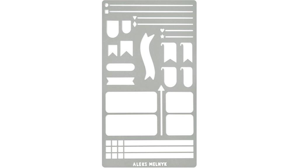 metal bullet journaling stencil