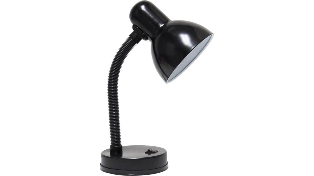 metal desk lamp with flexible hose