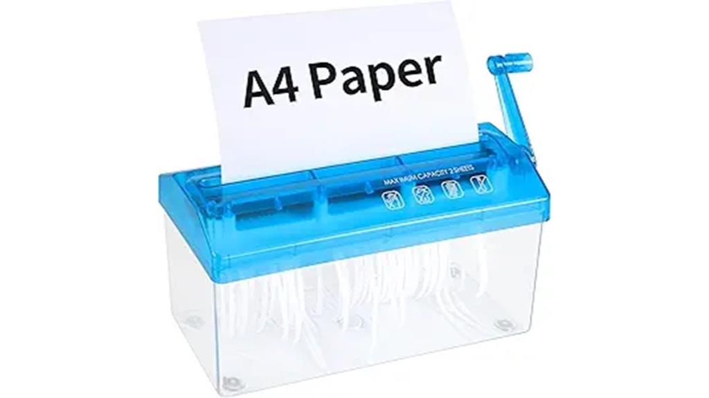 mini portable paper shredder