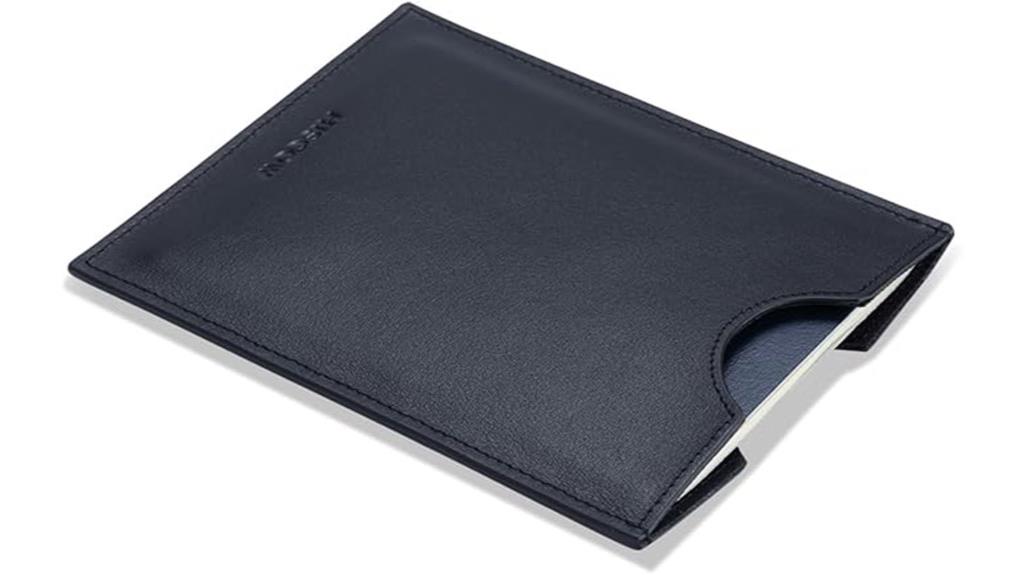 minimalist italian calfskin sleeve