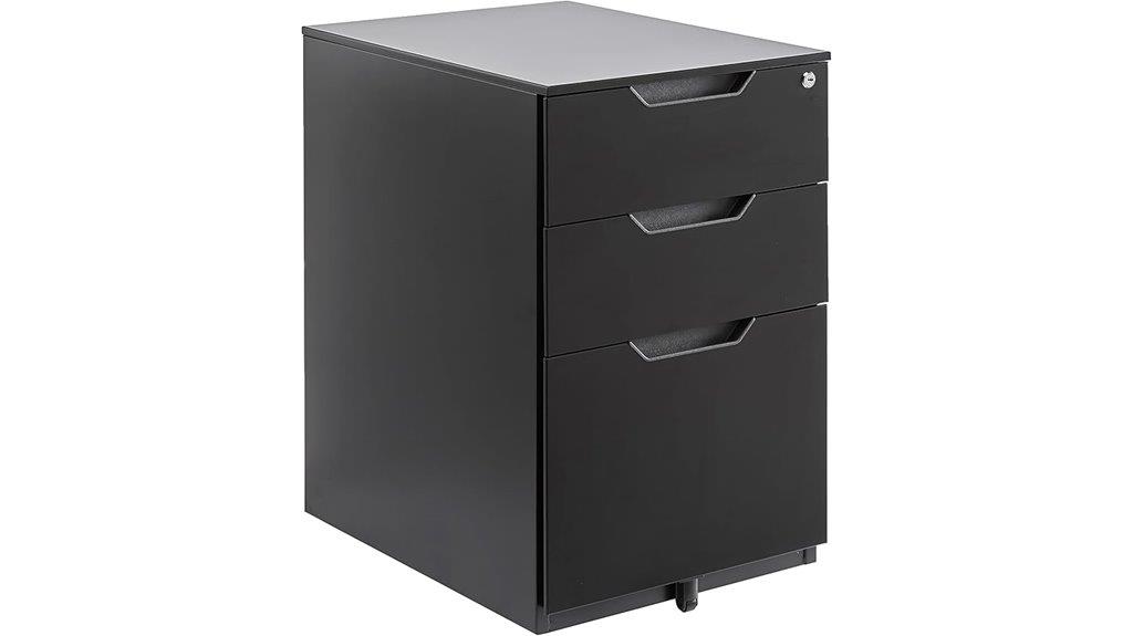 mobile 3 drawer office cabinet
