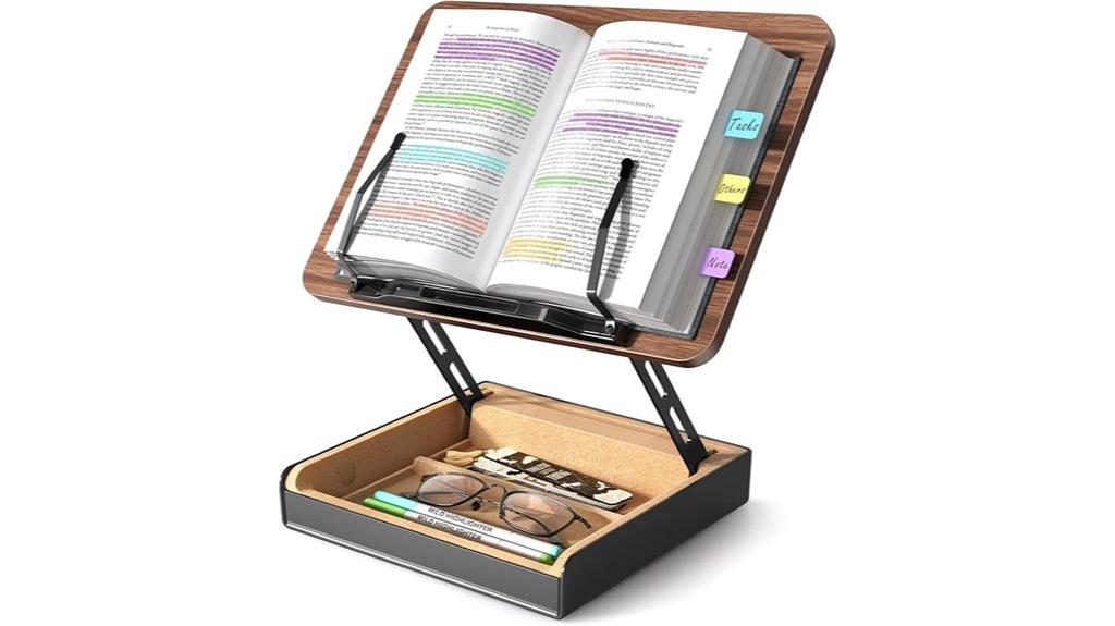 multi purpose reading and cooking stand