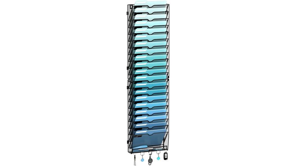 multi tier wall file organizer