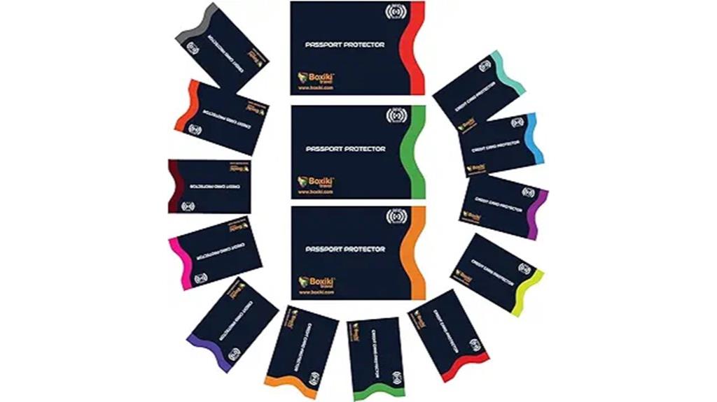 navy rfid travel sleeves